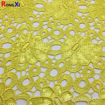 3mm New Design Golden Sequin Fabric